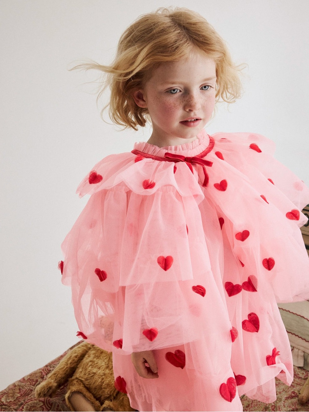 Mini Boden Tulle Heart Cape
Chalk Pink Hearts